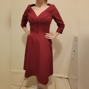 Voodoo Vixen Red Dress Small